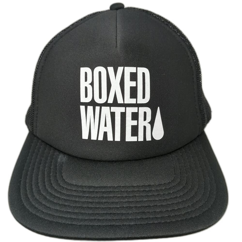 Otto Trucker Hat Black One Size Boxed Water Graphic Mesh Back Snapback Foam
